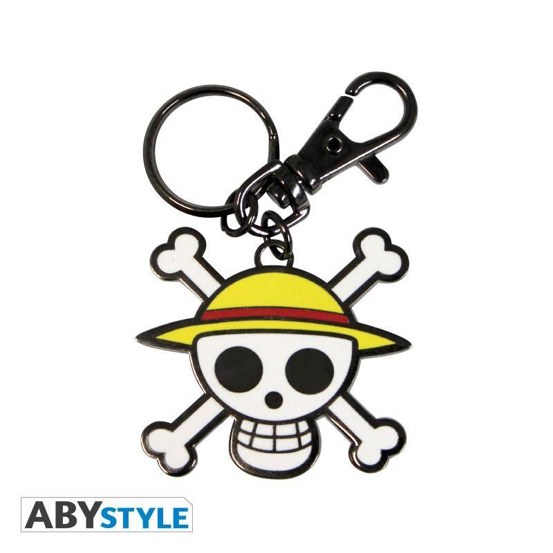 One Piece - Metall Schlüsselanhänger Totenkopf Ruffy