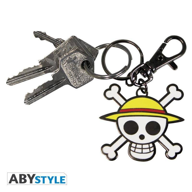 One Piece - Metall Schlüsselanhänger Totenkopf Ruffy