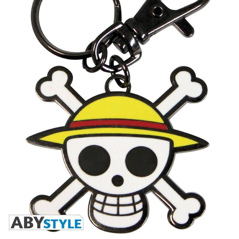 One Piece - Metall Schlüsselanhänger Totenkopf Ruffy