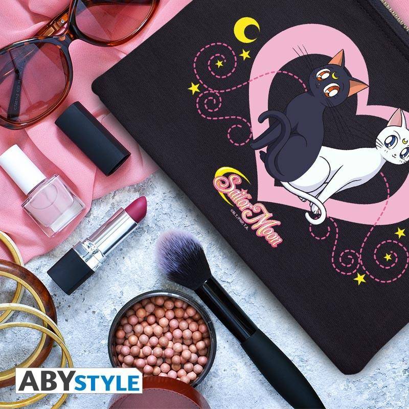 Sailor Moon – Kosmetiktasche - "Luna & Artemis" - Blau