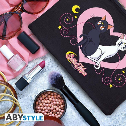 Sailor Moon – Kosmetiktasche - "Luna & Artemis" - Blau