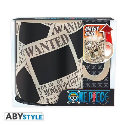 One Piece -Tasse mit Thermoeffekt Wanted - 460 ml