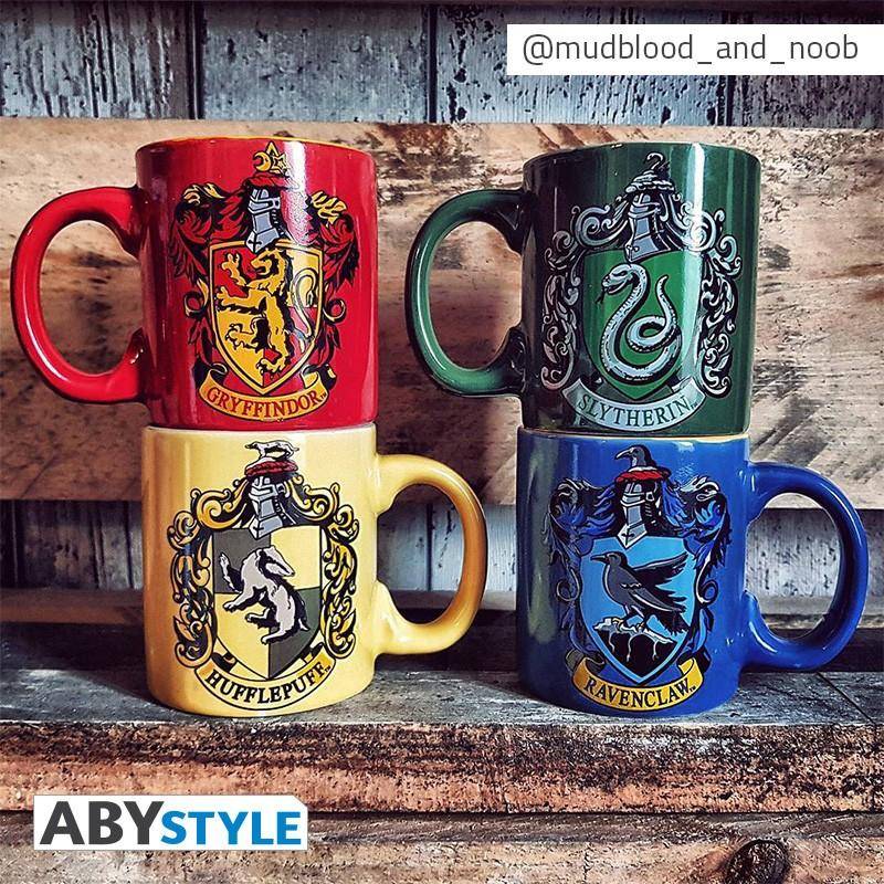 Harry Potter 2 Espressotassen Slytherin und Hufflepuff Set