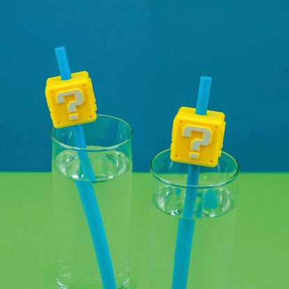 Super Mario Strohhalm Doppelpack Question Block