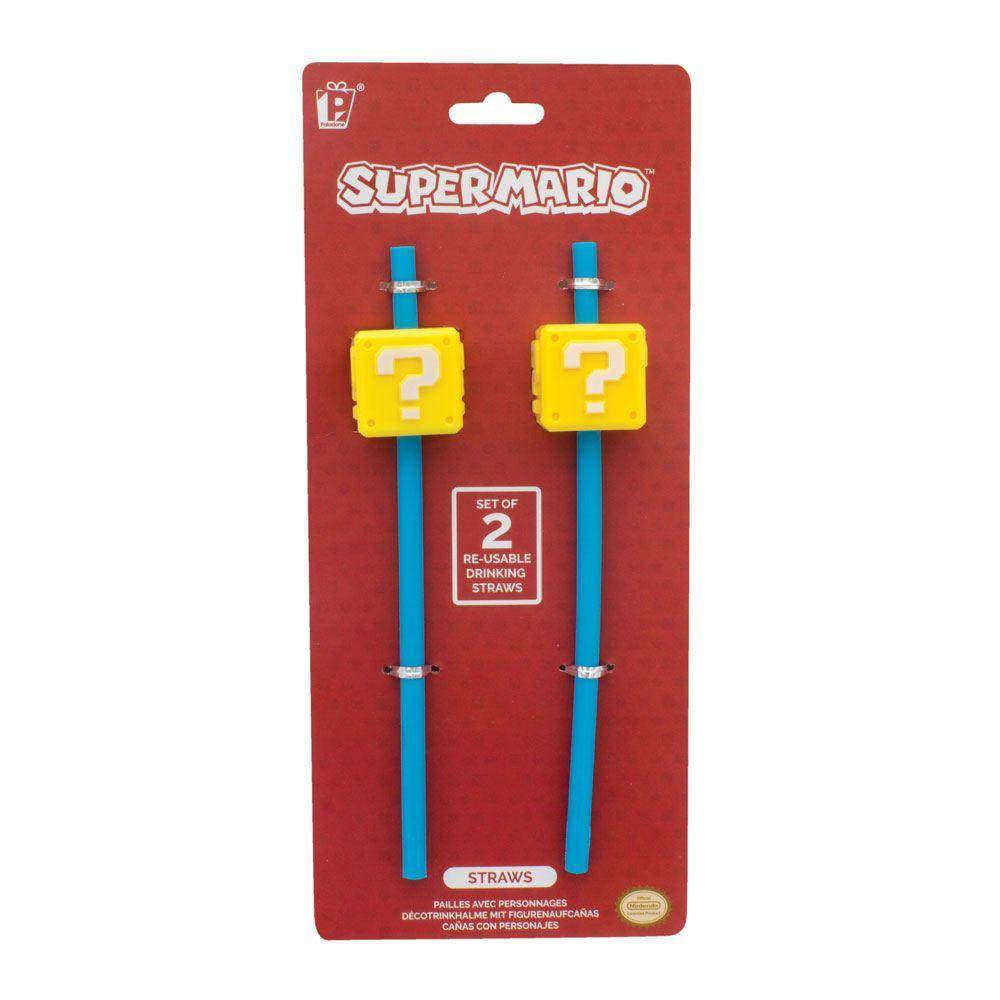 Super Mario Strohhalm Doppelpack Question Block