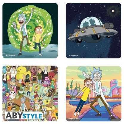 Rick and Morty 4 Untersetzer Generisches Set