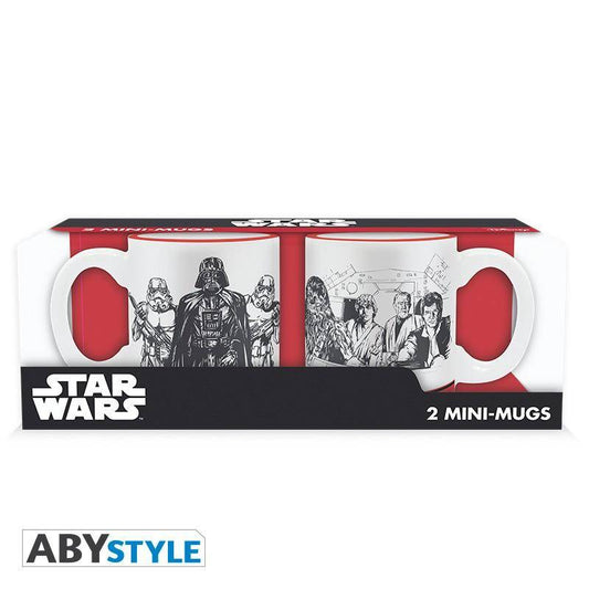 Star Wars 2 Espressotassen Empire VS Rebel Set
