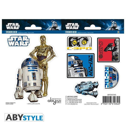 Star Wars Sticker R2-D2 & C-3PO (16x11cm)
