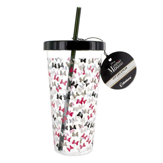 Disney - Minnie Mouse Becher und Strohhalm