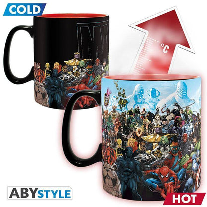 Marvel - Tasse mit Thermoeffekt Gruppe - 460 ml