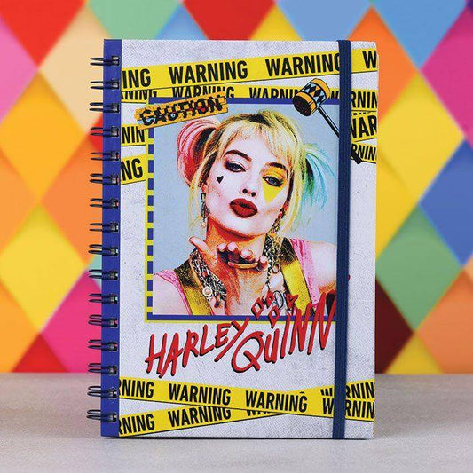 Birds of Prey Wiro Notizbuch A5 Harley Quinn Warning