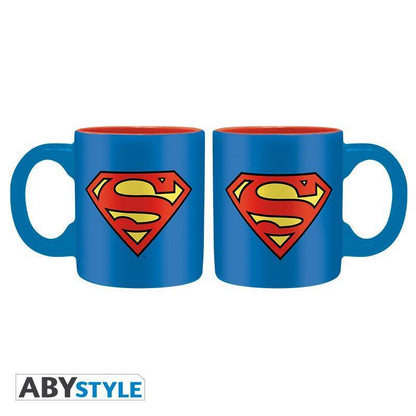 DC Comics Pack Superman Glas + Schnapsglas + Espresso Tasse