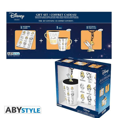 Disney Pack Tinker Bell Tasse + Schlüsselanhänger + Notizbuch