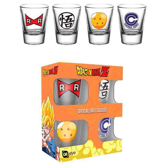 Dragon Ball Z Schnapsgläser 4er-Pack Mix