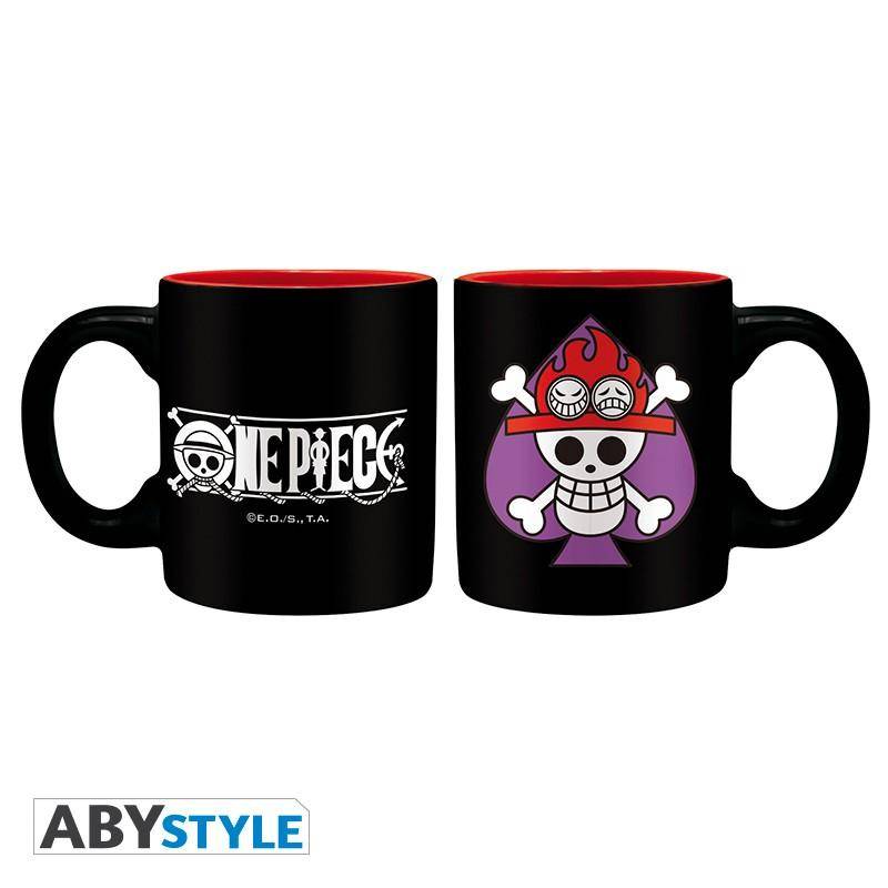 One Piece - Set 2 Espressotassen - 110 ml - Ace & Trafalgar Embleme