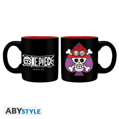 One Piece - Set 2 Espressotassen - 110 ml - Ace & Trafalgar Embleme