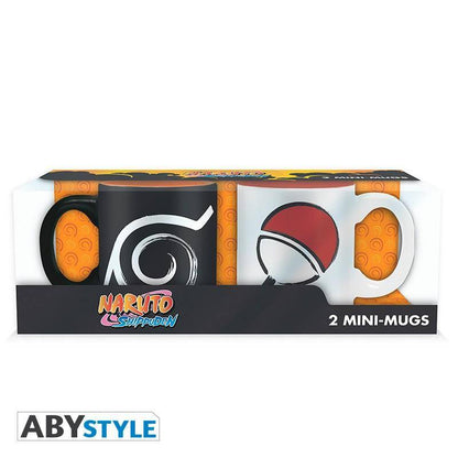 Naruto Shippuden - Set 2 Espresso Tassen - 110 ml - Konoha & Uchiha