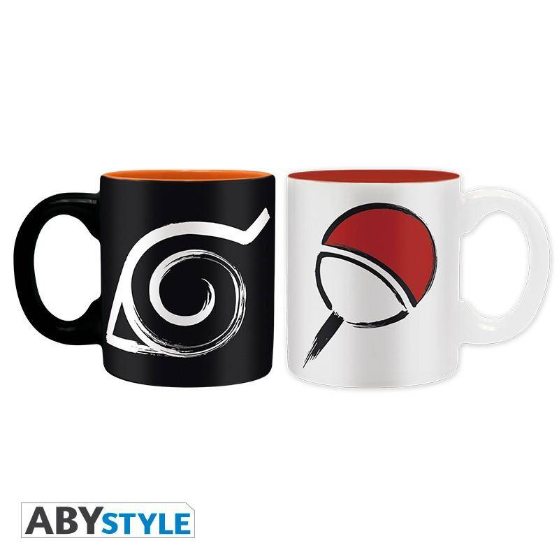 Naruto Shippuden - Set 2 Espresso Tassen - 110 ml - Konoha & Uchiha