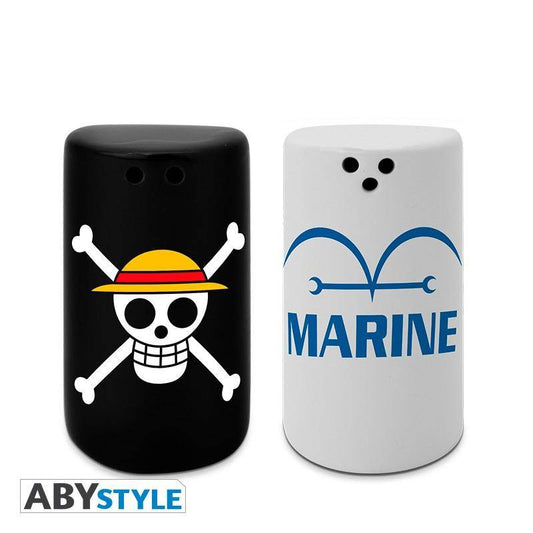 One Piece - Salz- & Pfefferstreuer - Totenkopf & Marine