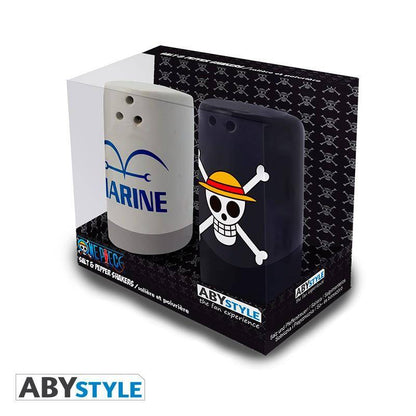 One Piece - Salz- & Pfefferstreuer - Totenkopf & Marine