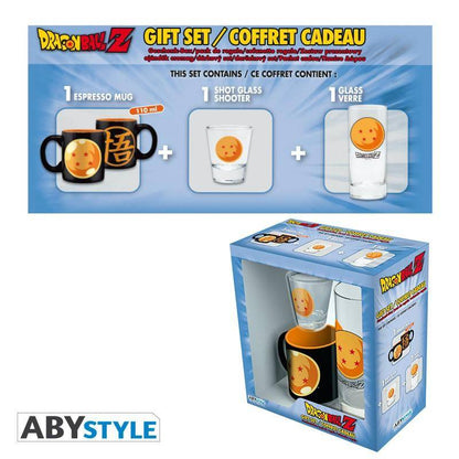 Dragon Ball - Pck Glas 29cl + Schnapsglas + Mini Tasse "Dragon Ball"