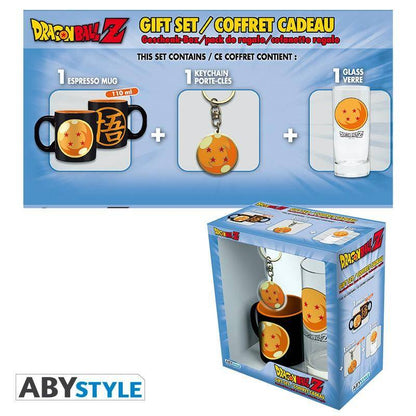 Dragon Ball - Pck Glas 29cl + Schlüsselanhänger + Mini Tasse "Dragon Ball"