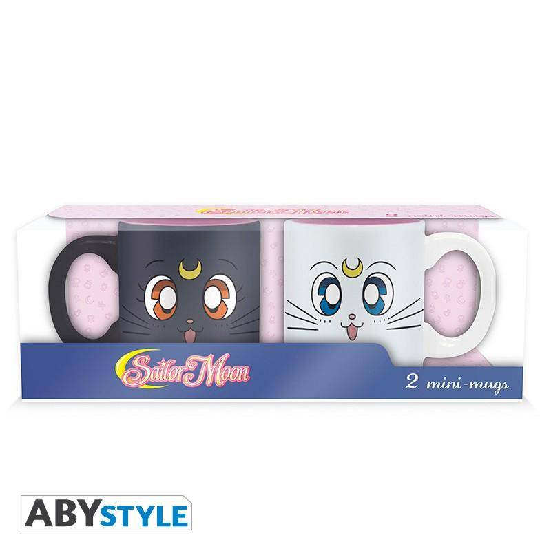 Sailor Moon - Set aus 2 Espressotassen - 110 ml - Luna & Artemis