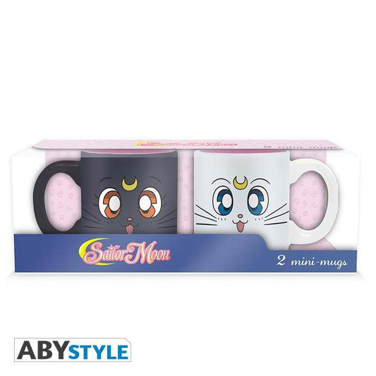 Sailor Moon - Set aus 2 Espressotassen - 110 ml - Luna & Artemis
