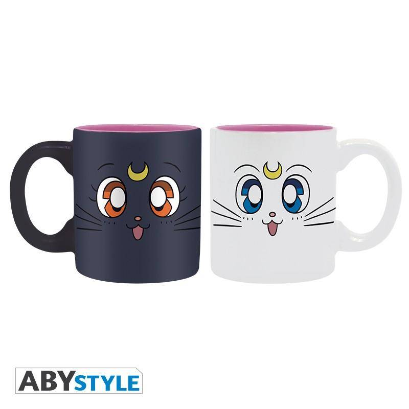 Sailor Moon - Set aus 2 Espressotassen - 110 ml - Luna & Artemis