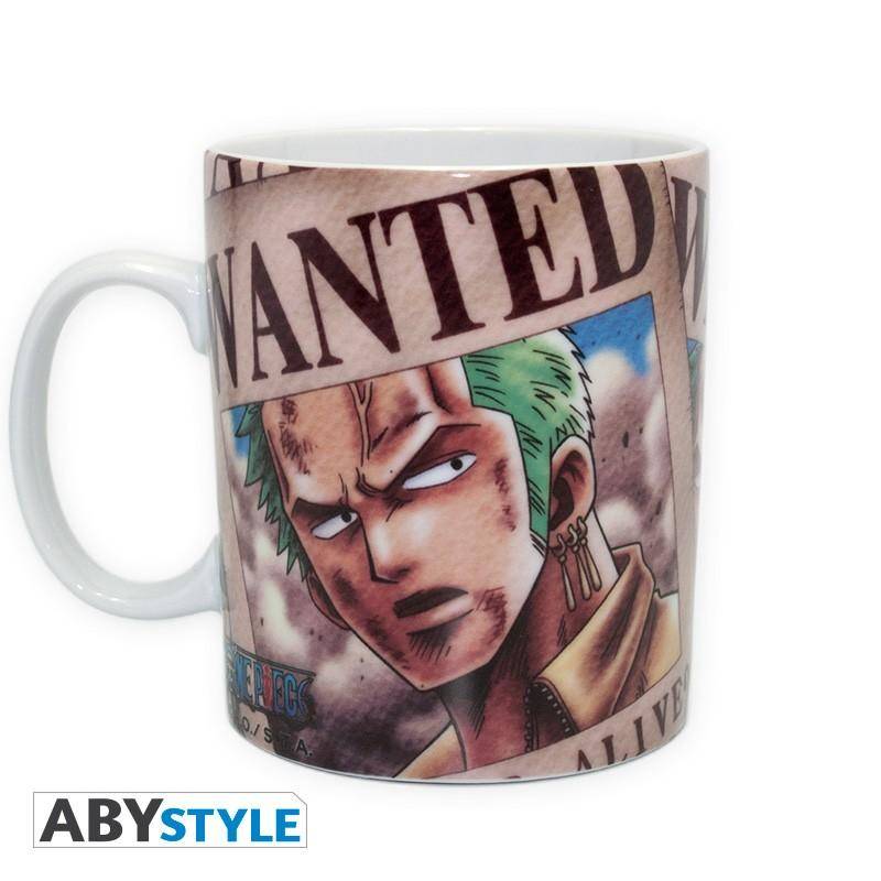 One Piece - Tasse - 460 ml - Zoro Wanted - porcl. mit Box