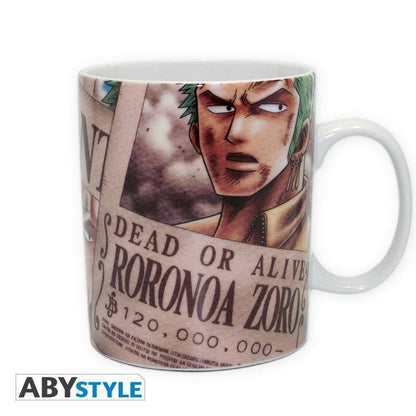 One Piece - Tasse - 460 ml - Zoro Wanted - porcl. mit Box