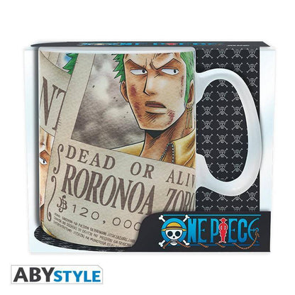One Piece - Tasse - 460 ml - Zoro Wanted - porcl. mit Box