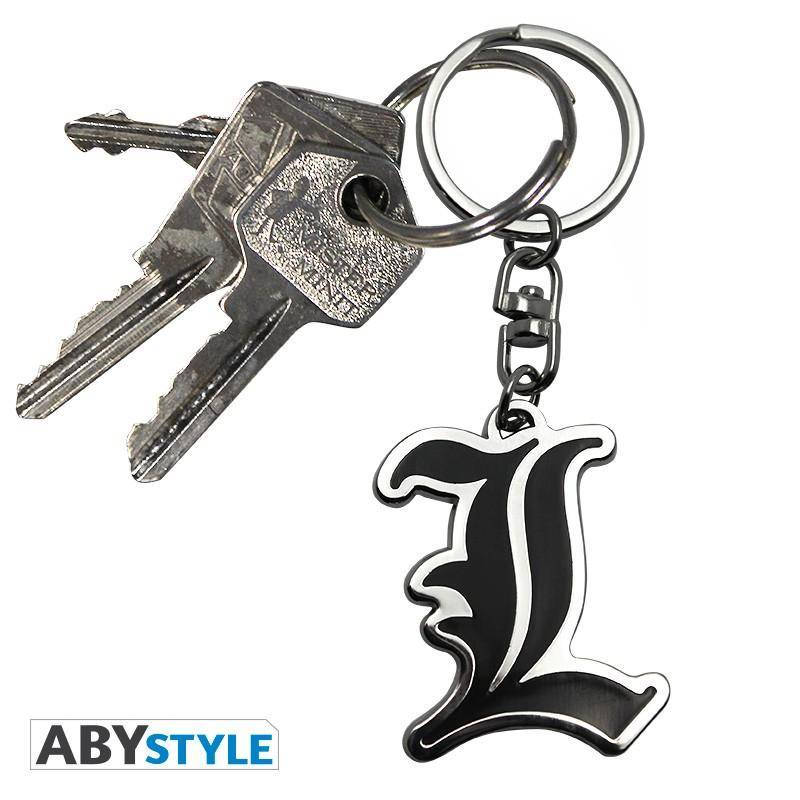 Death Note - Metall Schlüsselanhänger L-Symbol