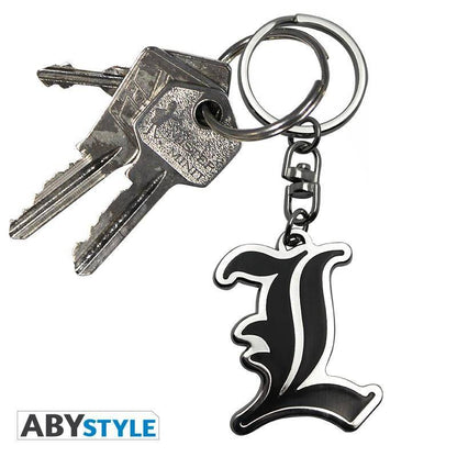 Death Note - Metall Schlüsselanhänger L-Symbol
