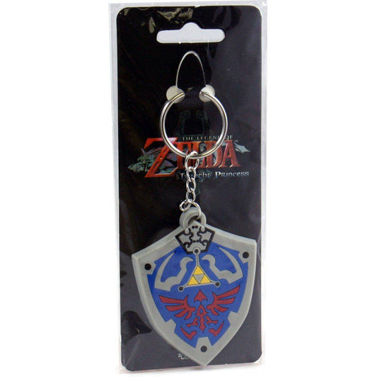 The Legend of Zelda Gummi-Schlüsselanhänger Hyrulian Crest 7 cm