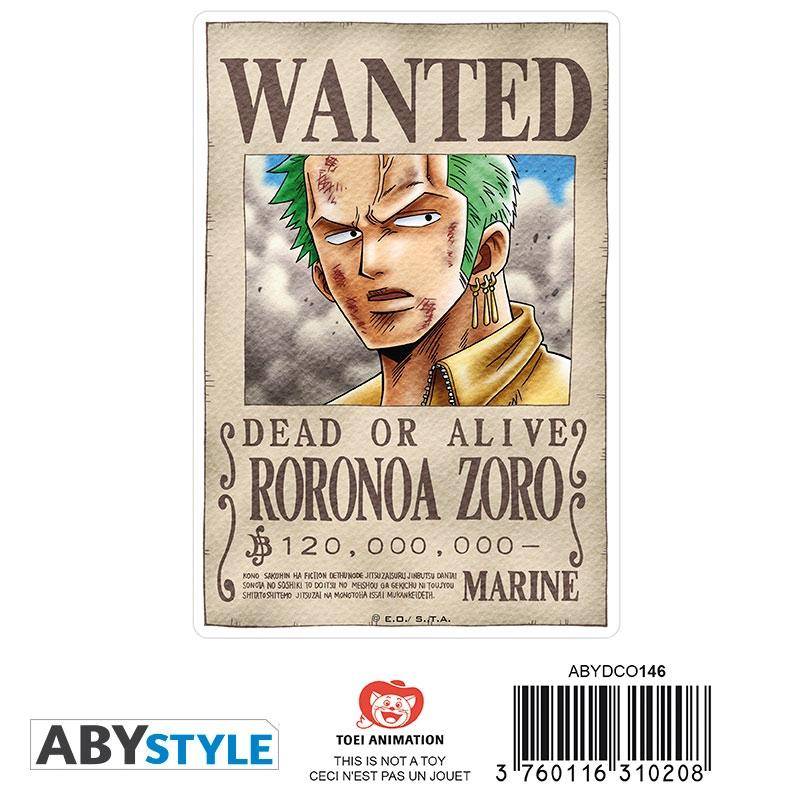 One Piece - Sticker - Wanted Ruffy & Zorro