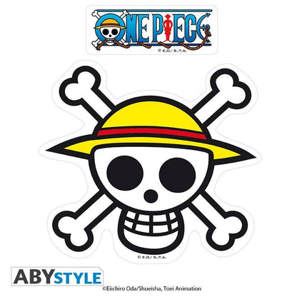 One Piece - Sticker - 16x11cm/ 2 Bögen - Piraten Flagge
