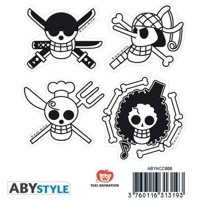 One Piece - Sticker - 16x11cm/ 2 Bögen - Piraten Flagge