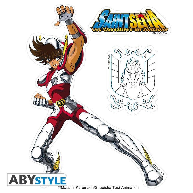 Saint Seiya - Sticker - 16x11cm/ 2 Bögen - Pegasus/Shiryu