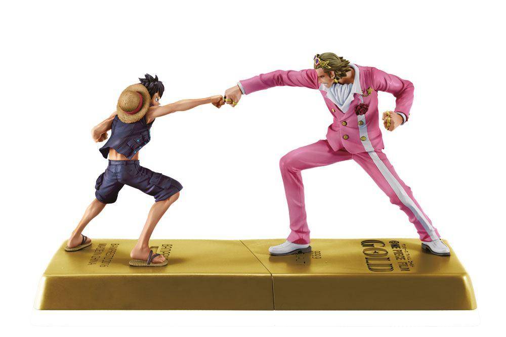 One Piece Gold DXF Manhood 2 Statue Monkey D. Luffy 12 cm