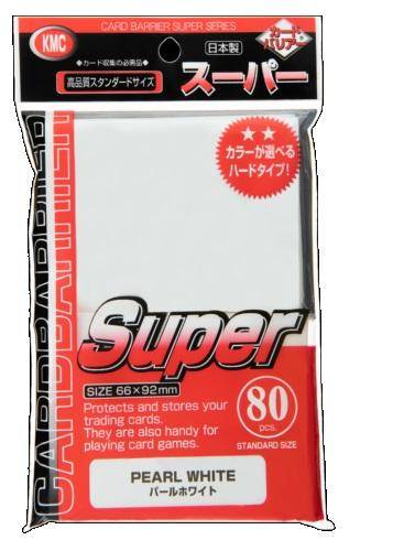 KMC Card Barrier Super Series Kartenhüllen Perlweiß (80)