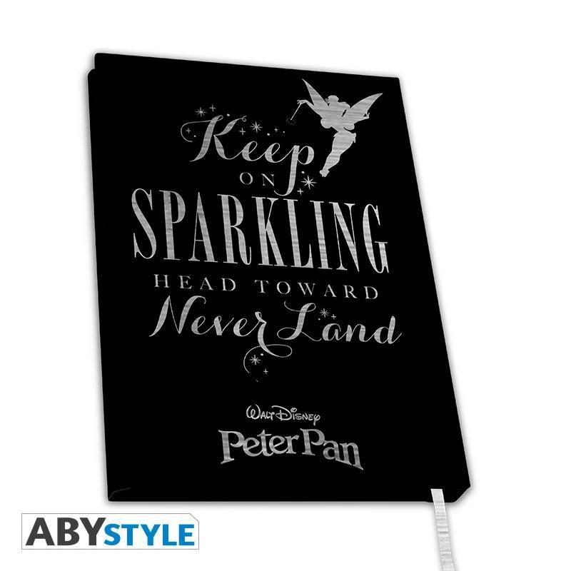Disney Premium A5 Notizbuch Peter Pan Tinkerbell
