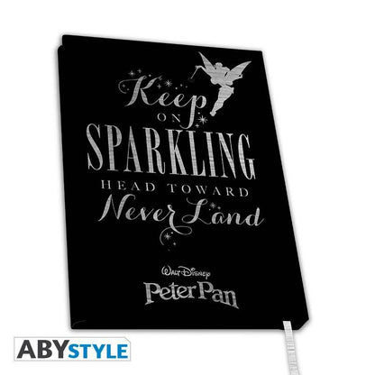 Disney Premium A5 Notizbuch Peter Pan Tinkerbell