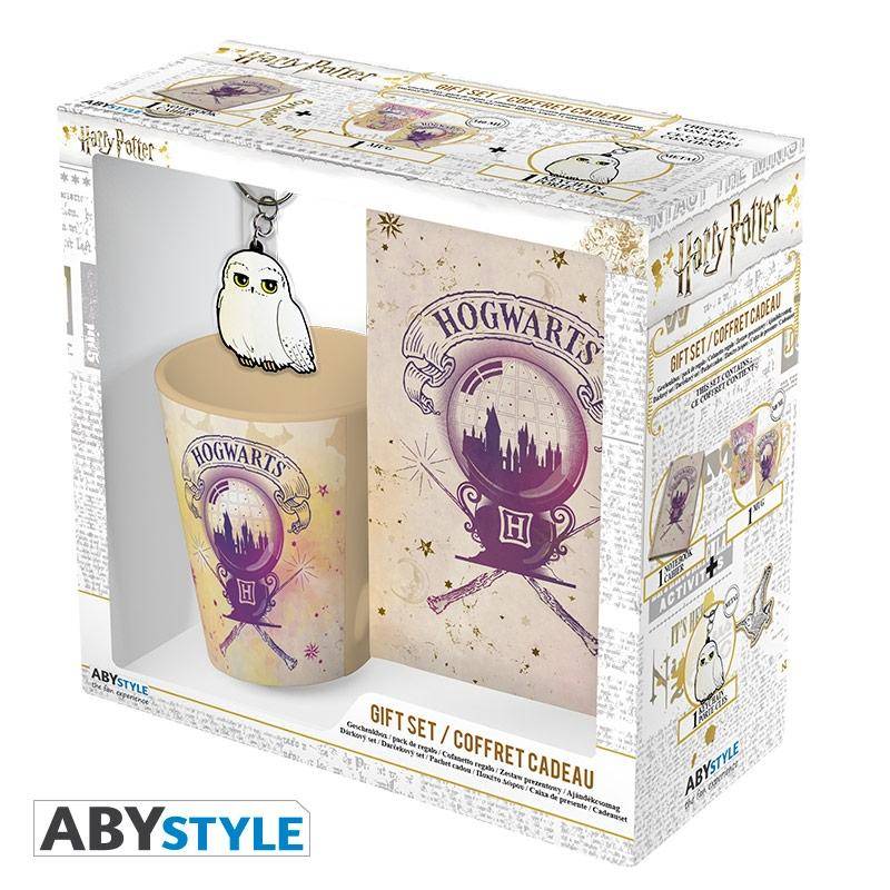 Harry Potter Packung Hogwarts Tasse + Schlüsselanhänger + Notizbuch
