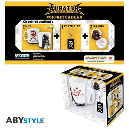 Captain Harlock  Pck Tasse + Schlüsselbund + Badges Emblem