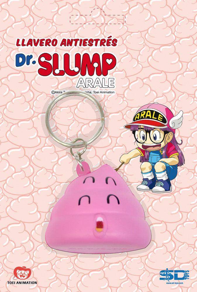 Dr. Slump Schlüsselanhänger mit Anti-Stress-Figur Unchi 5 cm