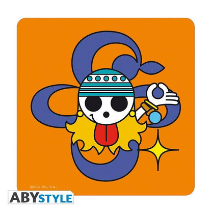 One Piece 4 Untersetzer Skulls Set