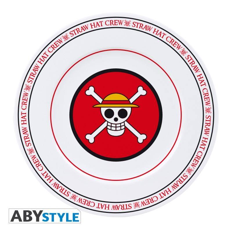 One Piece Set aus 4 Tellern Embleme