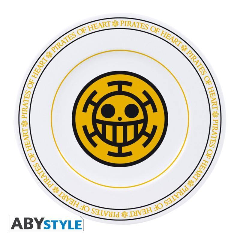 One Piece Set aus 4 Tellern Embleme