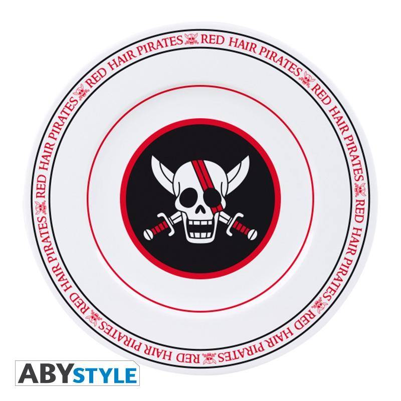 One Piece Set aus 4 Tellern Embleme